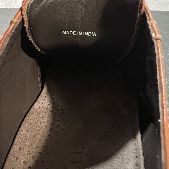 Cole Haan Drake Shoes Mens 8 Medium Brown Leather Oxford Brogue Dress Lace Up - Picture 10 of 11